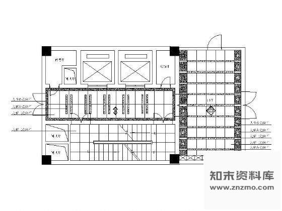 图块/节点某大厦电梯间平面图