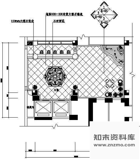 施工图某茶吧装修图