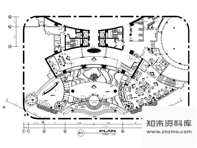 施工图浙江某知名大酒店装修图(含效果)