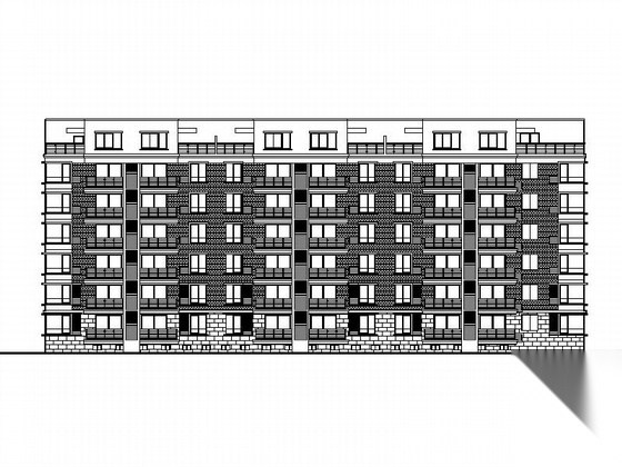 [安徽]某六层一梯二住宅楼建筑施工图