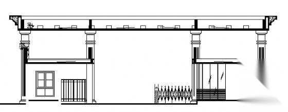 公共大门建筑施工图