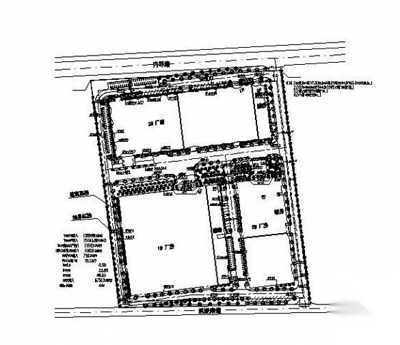 厂房周围绿化设计图纸 工业园区景观