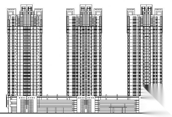 某二十一层住宅楼建筑设计方案图