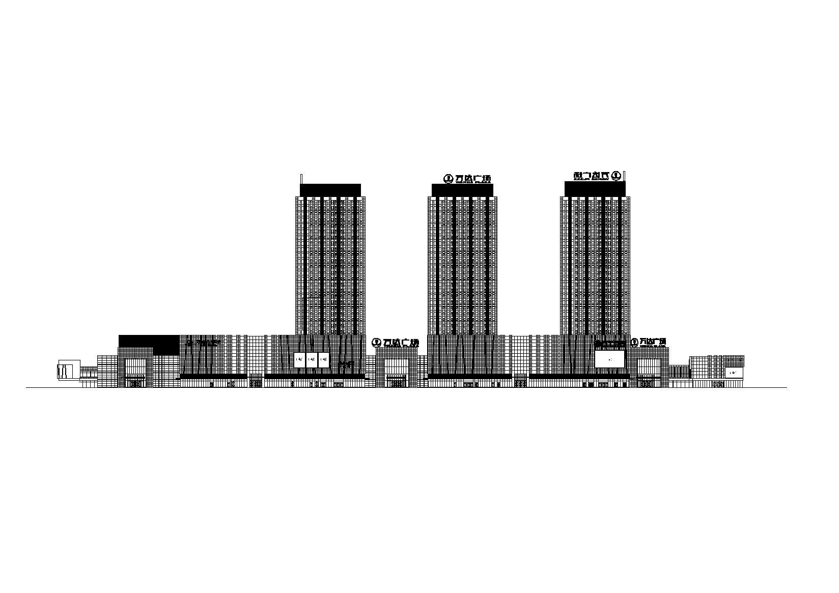 [宁夏]银川万达商业综合体高层办公建筑设计施工图（文本...