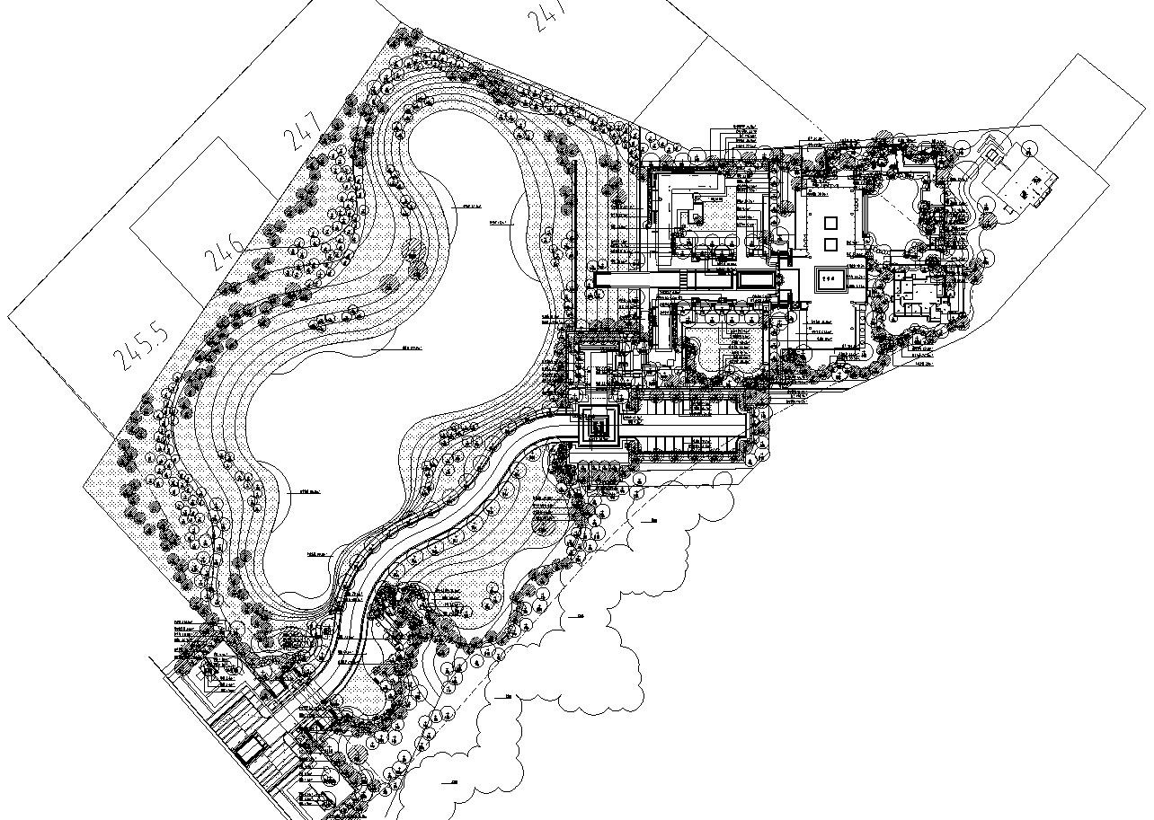 [重庆]九里晴川示范区植物配置施工图设计（CAD）