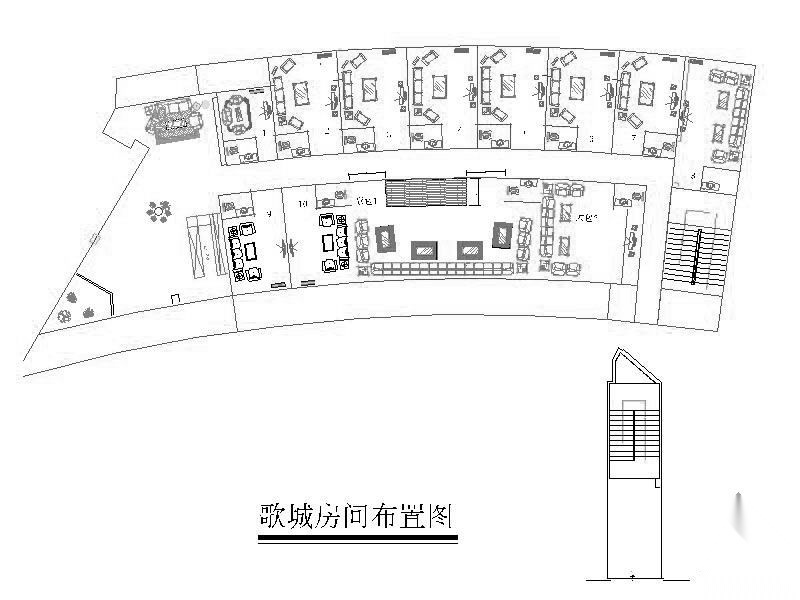 某KTV歌城设计装修施工图