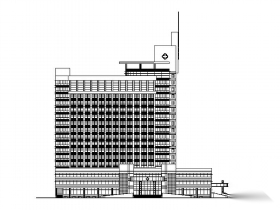 [山东]某中心医院十六层综合楼建筑施工图