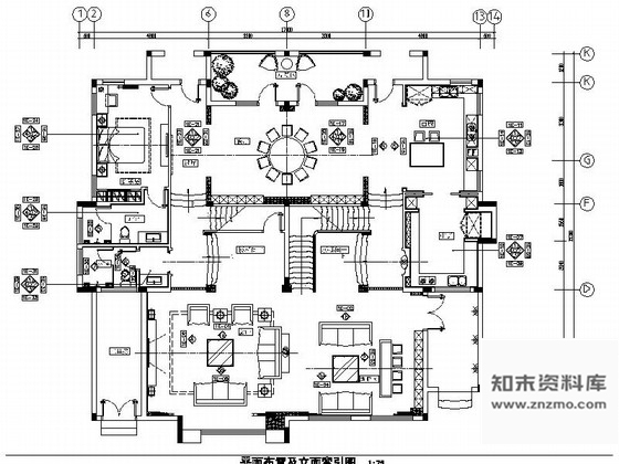 施工图原创长沙私人豪宅别墅室内施工图含效果图及水电系统图