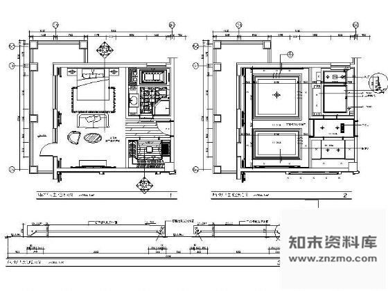 图块/节点标准户型主卧室装修详图