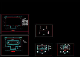 某钢厂办公楼会议室设计cad装修图