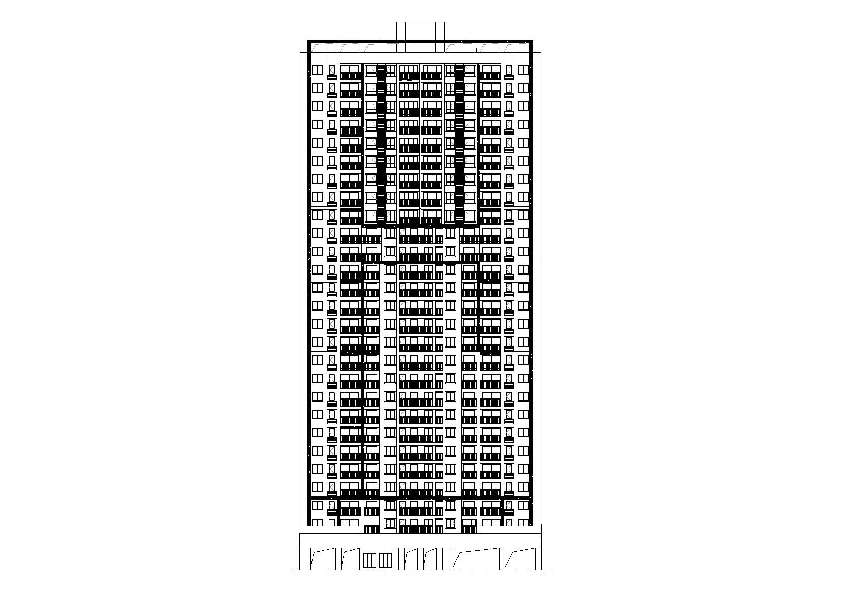 [贵州]瑞达佳苑现代高层住宅设计建筑施工图