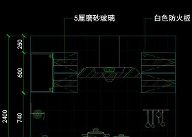 厨房立面图块素材cad图块