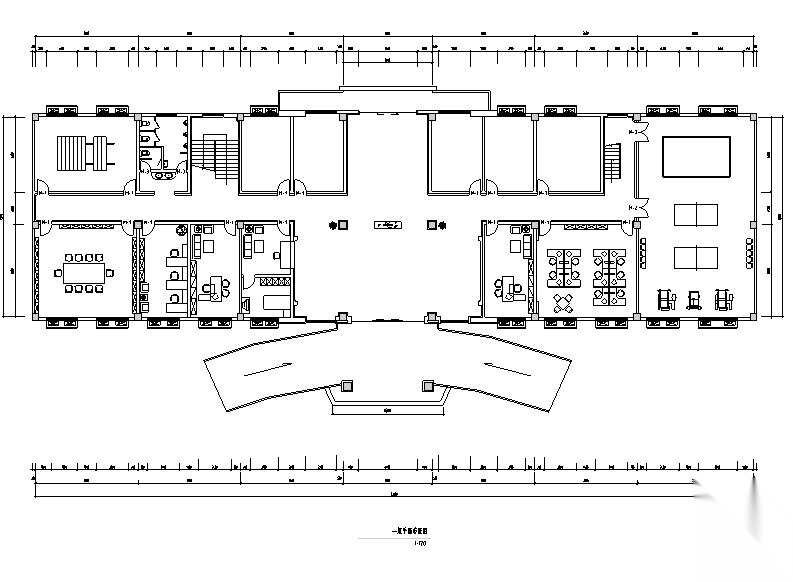 部队综合作业楼办公空间设计施工图（附效果图）