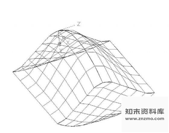 图块/节点曲面屋顶CAD图块