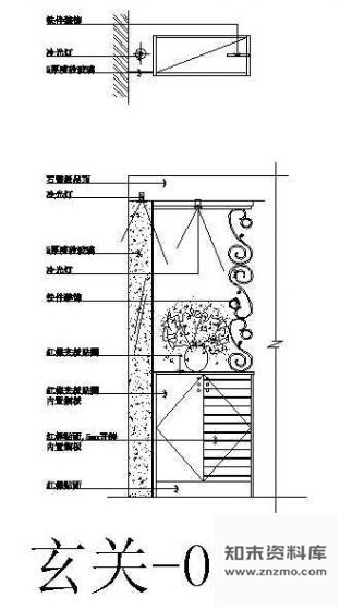 图块/节点玄关立面图