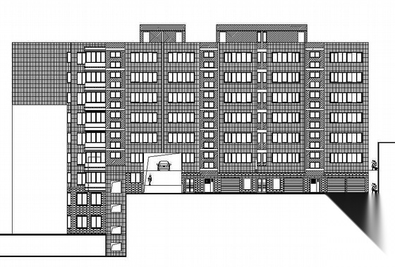 某文化街住宅楼改建工程建筑施工图