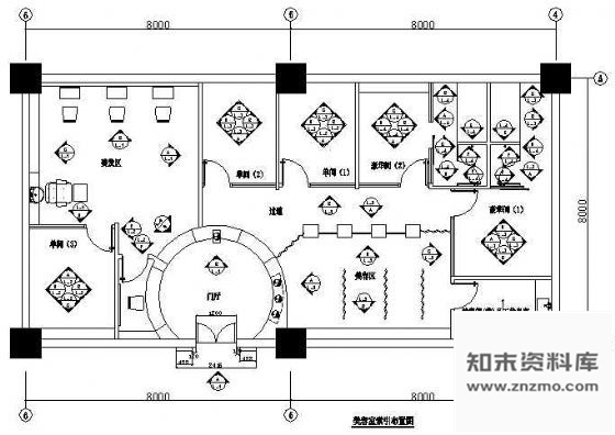 施工图某美容院装修施工图