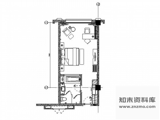 施工图河北某大酒店A1型客房装修图