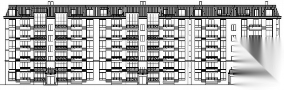 株洲市某六层11号住宅楼建筑施工图