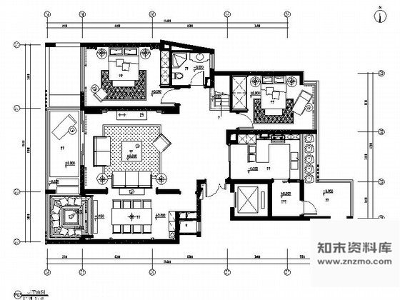 施工图义乌欧式别墅室内施工图含效果图