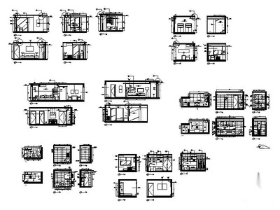 [北京]某高档三居室样板间B型施工图 平层