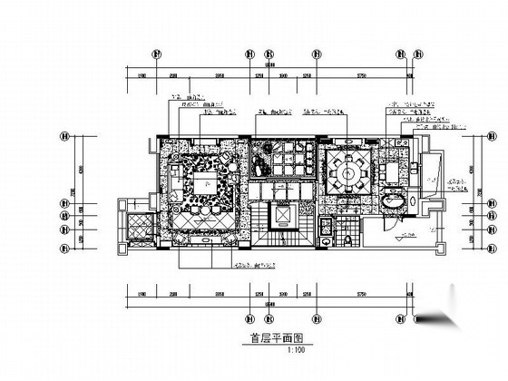 [广东]佛山某高档水景别墅奢华室内装修图