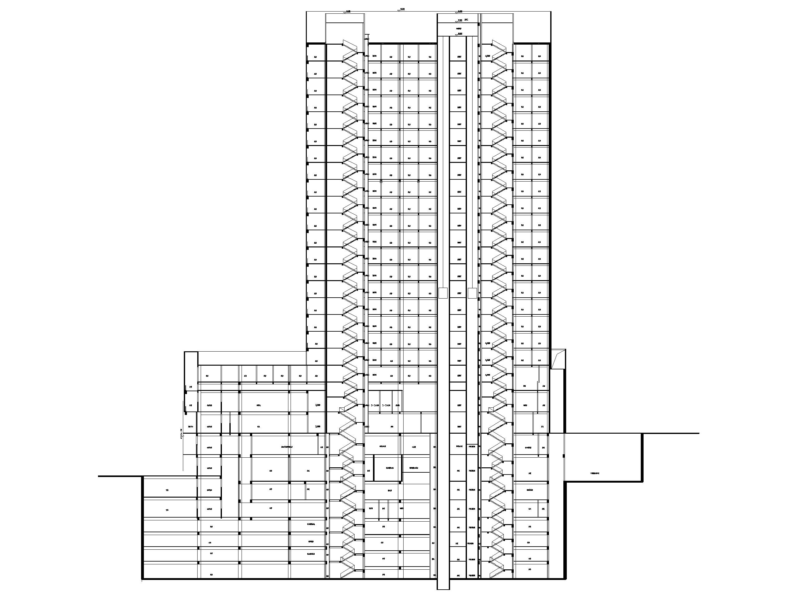 会展总部基地地下车库及商业建筑施工图