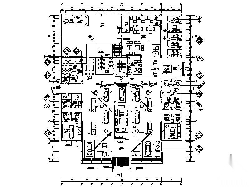 [山东]某大型汽车贸易有限公司室内展示装修图