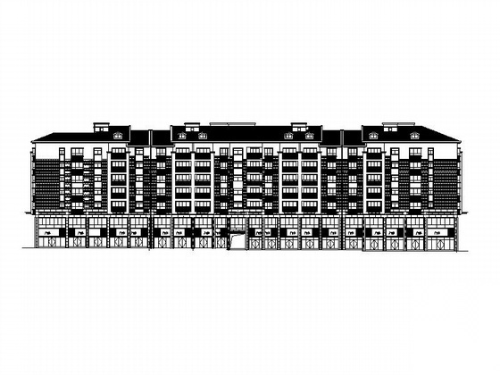 [娄底]某安置小区综合市场区七层商住楼建筑施工图