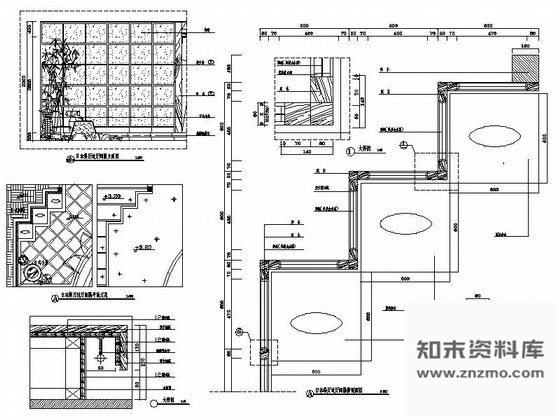 图块/节点日本餐厅过厅间隔详图