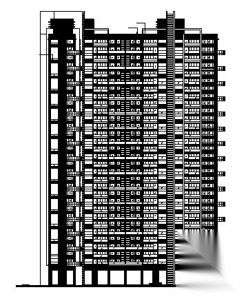 深圳红树湾某住宅小区R1楼建筑施工图