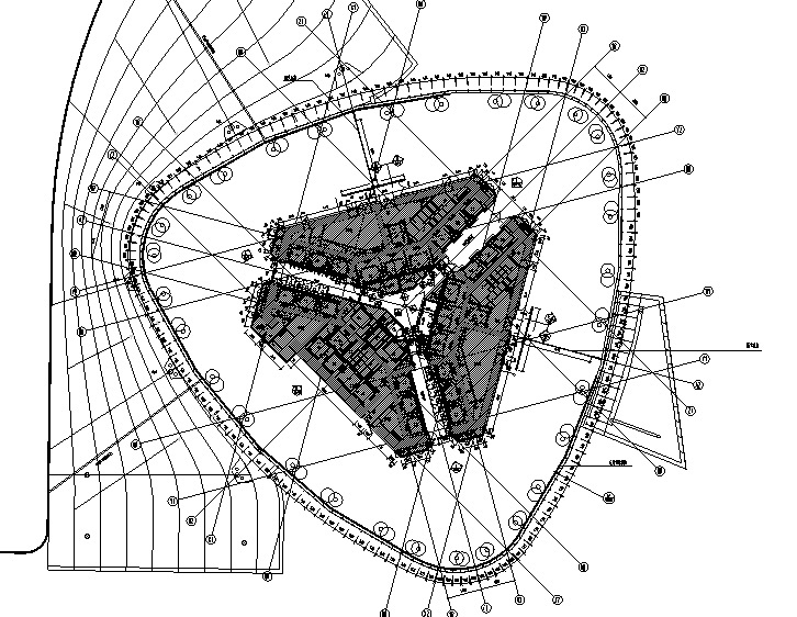 [广东]珠江新城西塔主塔办公空间设计施工图（附效果图）