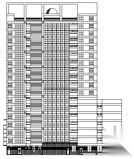 [凤岗镇]某十七层银行大楼建筑施工图