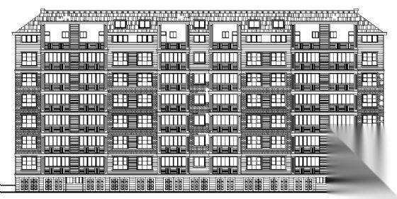 东晟苑某六层住宅楼建筑施工图