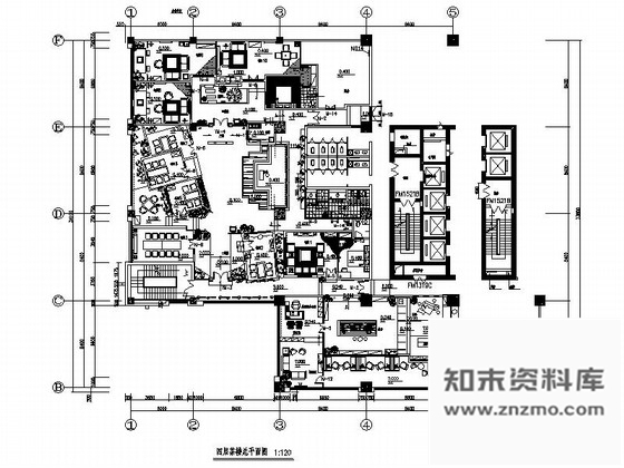 施工图特色古香中式茶楼室内装修设计施工图含实景图