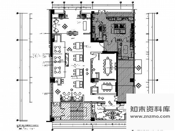 施工图宁波酒店360平米西餐厅施工图