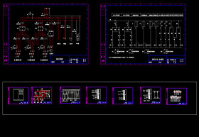 循环泵控制电气图纸CAD图纸