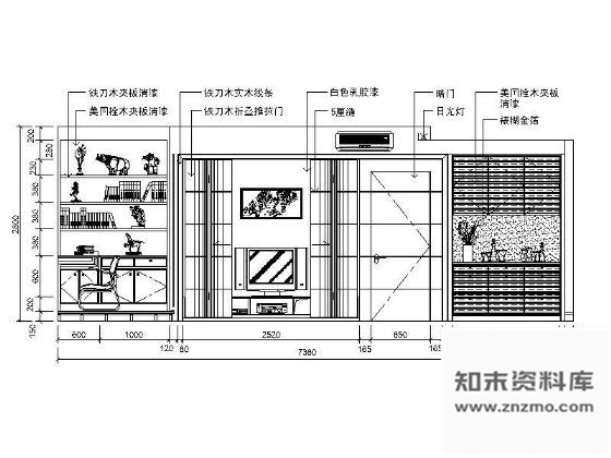 图块/节点41个客厅立面图