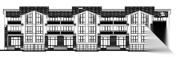 [浙江省]某节能型三层联排别墅建筑施工图