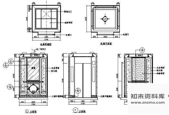 图块/节点电梯详图