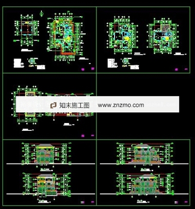 一套完整的别墅建筑 施工图