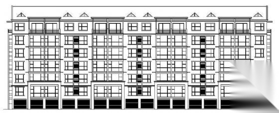 某市七层住宅楼建筑方案图