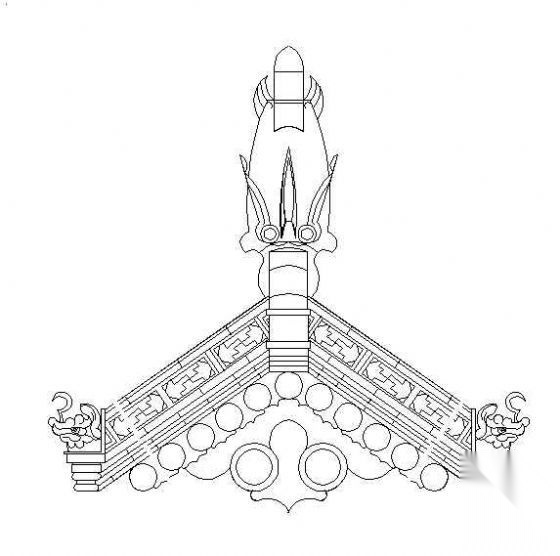 徽派建筑马头墙节点详图 建筑通用节点