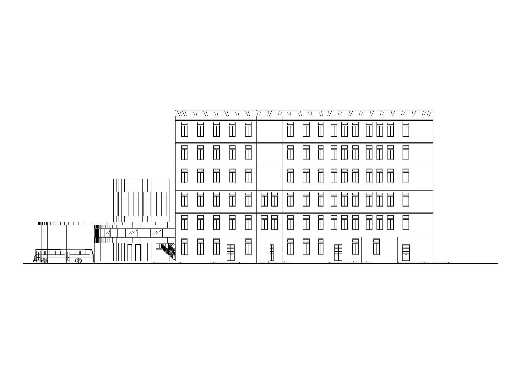 长途客运站建筑设计施工图_CAD