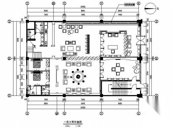 [海南]某中式奢华会所全套施工图（含效果）