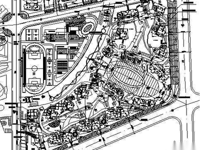 [上海]某居住小区F街坊绿化分析图