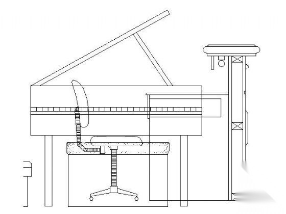 钢琴平立面图块