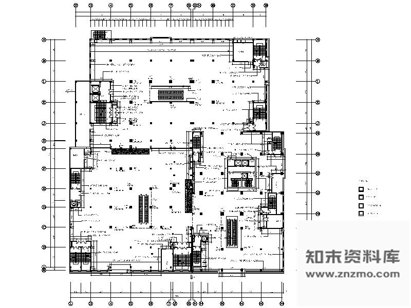 施工图辽宁某大型百货商场第四层室内装修图