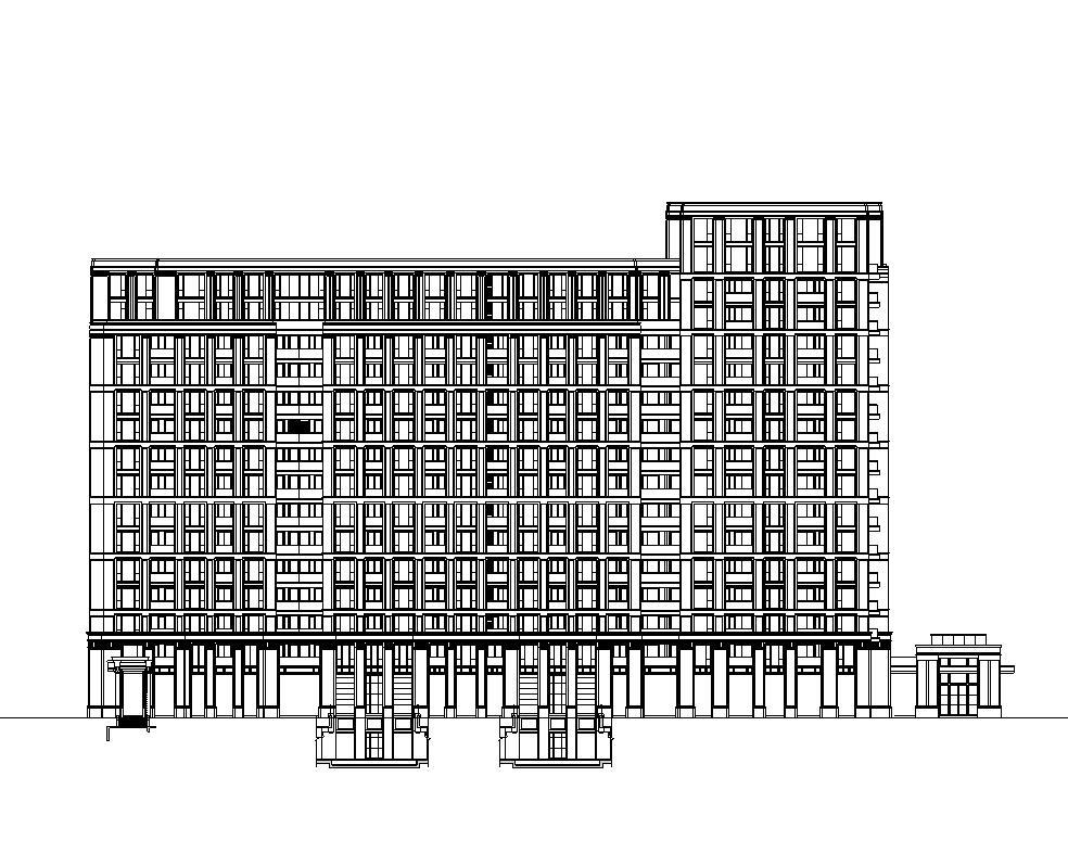 [江苏]无锡绿城居住区建筑施工图设计（欧陆风格）