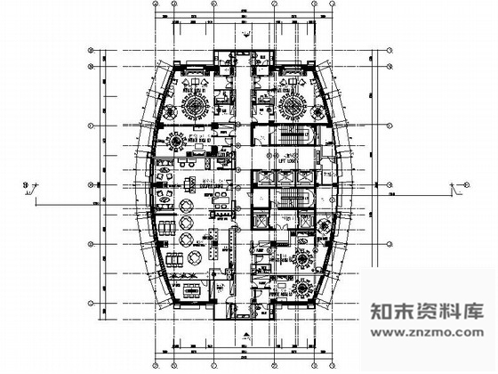 施工图江苏时尚商务酒店室内装修CAD施工图含效果